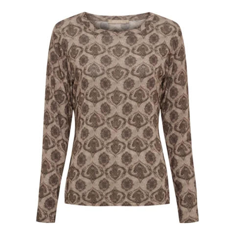 Bluse - Elissa - Brun/Beige - Marta du Château