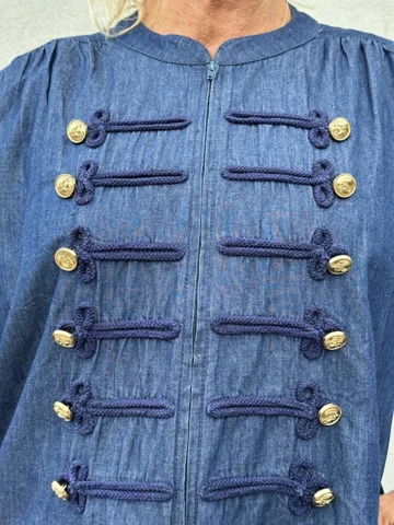 Kjole - Luna Zip - Denim/Blå - Gaspar