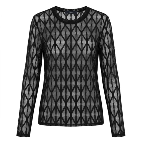 Meshbluse - Segberg - Sort - Luxzuz One Two