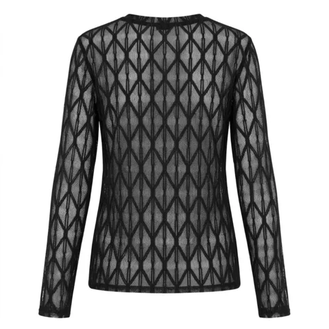 Meshbluse - Segberg - Sort - Luxzuz One Two