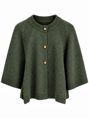 Cardigan - Louis Cape - Army - Continue