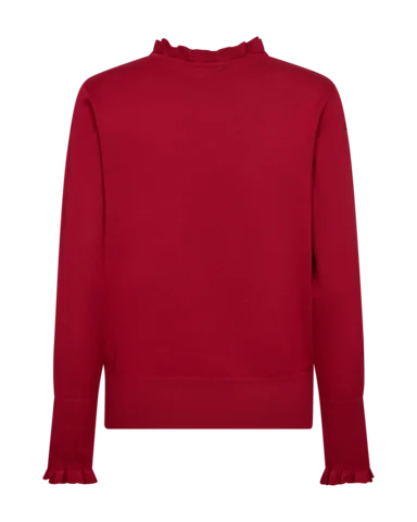 Pullover - Strik - FQKatie - Rød - FREEQUENT