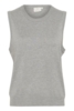 Vest - Strik - KAlizza - Grey Melange - Kaffe