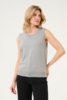 Vest - Strik - KAlizza - Grey Melange - Kaffe