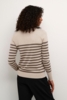 Pullover - Strik - KAlizza - Grey/Brown Stripe - Kaffe