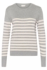 Pullover - Strik - KAlizza - Grey/Turtledove Stripe - Kaffe