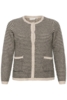 Cardigan - Strik - KCelanna - Grey/Black - Kaffe Curve