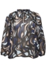 Bluse - KCmarga - Blue/Grey Abstract - Kaffe Curve