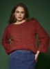 Pullover - Strik - Rachel - Rød Okker - ZE-ZE