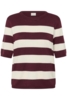 Bluse - Strik - KAlizza - Windsor/Turtledove Wide Stripe - Kaffe