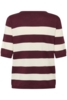 Bluse - Strik - KAlizza - Windsor/Turtledove Wide Stripe - Kaffe