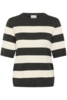Bluse - Strik - KAlizza - DGM/Turtledove Wide Stripe - Kaffe