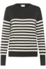 Pullover - Strik - KAlizza - DGM/Turtledove Half Stripe - Kaffe