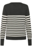 Pullover - Strik - KAlizza - DGM/Turtledove Half Stripe - Kaffe