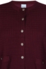 Cardigan - Strik - Kogle 996 - Bordeaux - Zhenzi