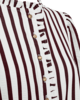 Bluse - FQNoto - Off White/Port Royale - FREEQUENT