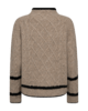 Pullover - Strik - FQHiro - Desert Taupe Mel/Black - FREEQUENT