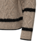 Pullover - Strik - FQHiro - Desert Taupe Mel/Black - FREEQUENT