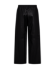 Bukser - Imiteret Læder - FQVeggy - Black - FREEQUENT