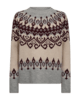 Pullover - Strik - FQMerla - Moonbeam/Grey - FREEQUENT