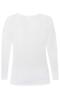 Langærmet T-shirt - Bella - Hvid - ZE-ZE