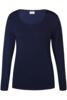 Langærmet T-shirt - Bella - Navy - ZE-ZE