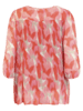 Bluse - Mønster - Koral/Rosa - Brandtex