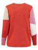 Pullover - Strik - Mønster - Rød/pink - Brandtex