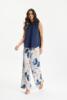 Bukser - Nicola - Blåt Mønster - IN FRONT