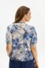 Bluse - Grazia - kort ærme - Blå - In Front