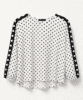 Bluse - 181 121 - Hvid/Sort - Micha