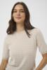 Pullover - Strik - KAlizza - Melange/Chalk Fine Stripe - KAFFE