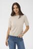 Pullover - Strik - KAlizza - Melange/Chalk Fine Stripe - KAFFE