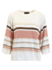 Pullover - Strik - Coral/Off White - Brandtex