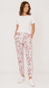 Jeans - Angelika Jump In Slim 7/8 - Rosa/Blomster - Anna Montana