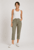 Capri bukser - Dora Comfort Flexi - Lys Oliven - Anna Montana