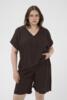 Bluse - KCmille Wing - Black Coffee - KAFFE Curve