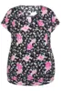 Bluse - Ze-Damini - Pink/Sort - ZE-ZE