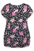 Bluse - Ze-Damini - Pink/Sort - ZE-ZE