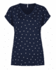 T-shirt - Ze-Disha - Navy/Hvid - ZE-ZE