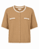 Cardigan - 144 227 - Sand/Hvid - Micha
