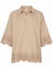 Skjorte - Klara Embrodery - Sand - Continue