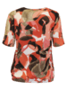 T-shirt - 220542 - Rød/mønster - Brandtex