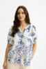 Bluse - Olivia - Blue - iN FRONT