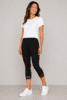 Leggings m. blondekant - MALUS - Sort - ZE-ZE