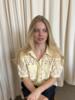 Bluse - Charlotte Lace - Gul - CONTINUE