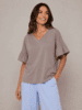 T-shirt - Sabela - Brun - MARTA du Château