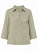 Bluse - Porto Stripe - Oliven - Gaspar