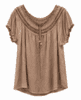 Bluse - 9005-2-4 - Camel - Italy Moda
