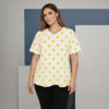 T-shirt - Jennifer - Gul/Hvid - Cassiopeia